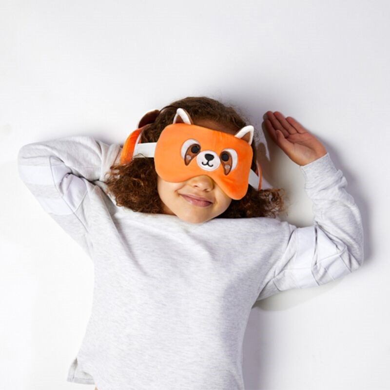 Relaxeazzz Adoramals Red Panda Plush Travel Pillow & Eye Mask
