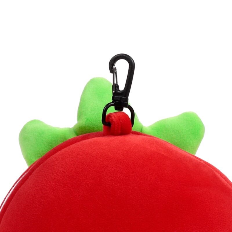 Relaxeazzz Elidi The Strawberry Foodiemals Plush Travel Pillow & Eye Mask
