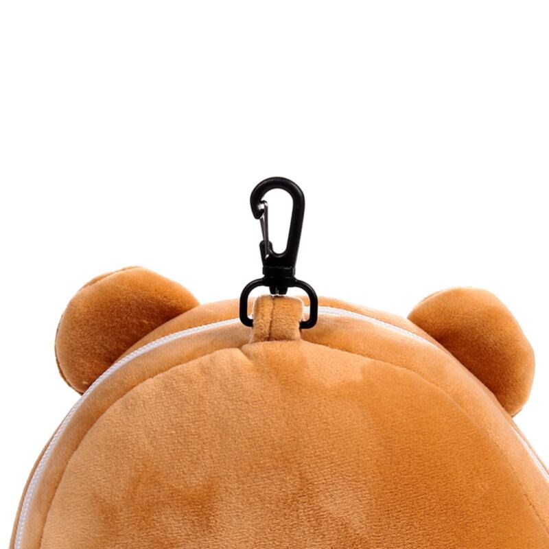Relaxeazzz Mimi The Marmot Mountain Animal Plush Travel Pillow & Eye Mask
