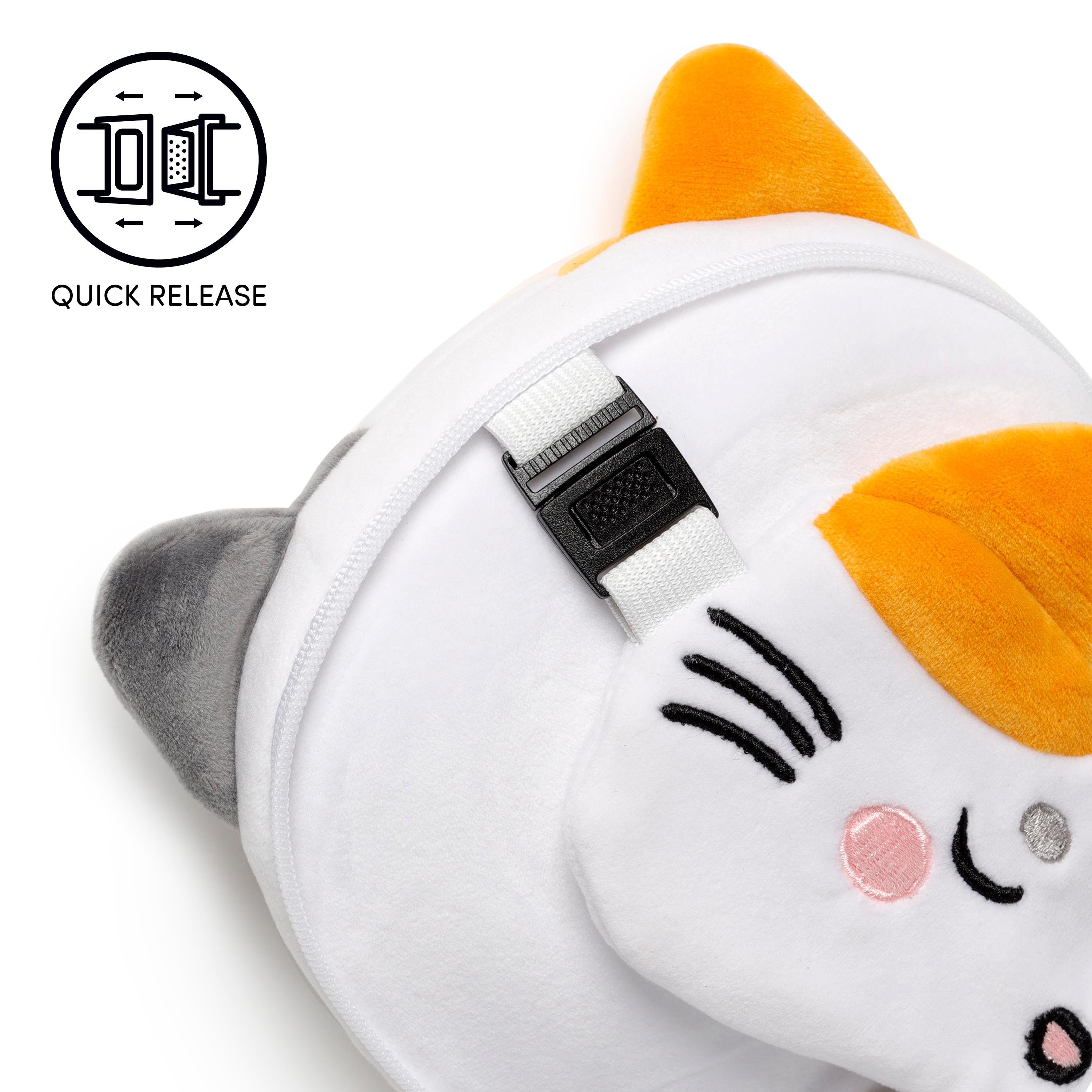 Relaxeazzz Seyahat Yastığı ve Göz Maskesi-Adoramals Pets Lola the Cat
