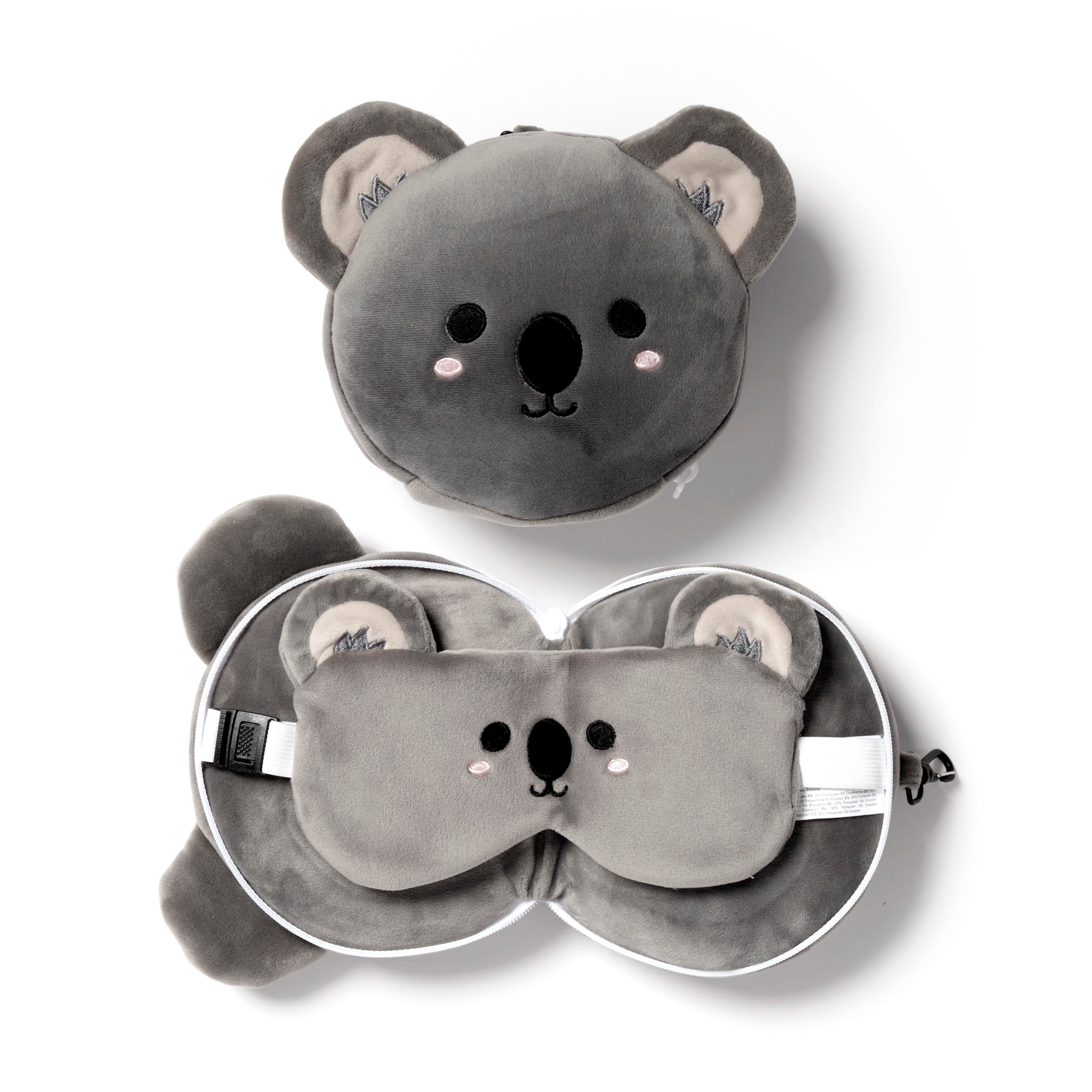 Relaxeazzz Seyahat Yastığı ve Göz Maskesi-Adoramals Koala