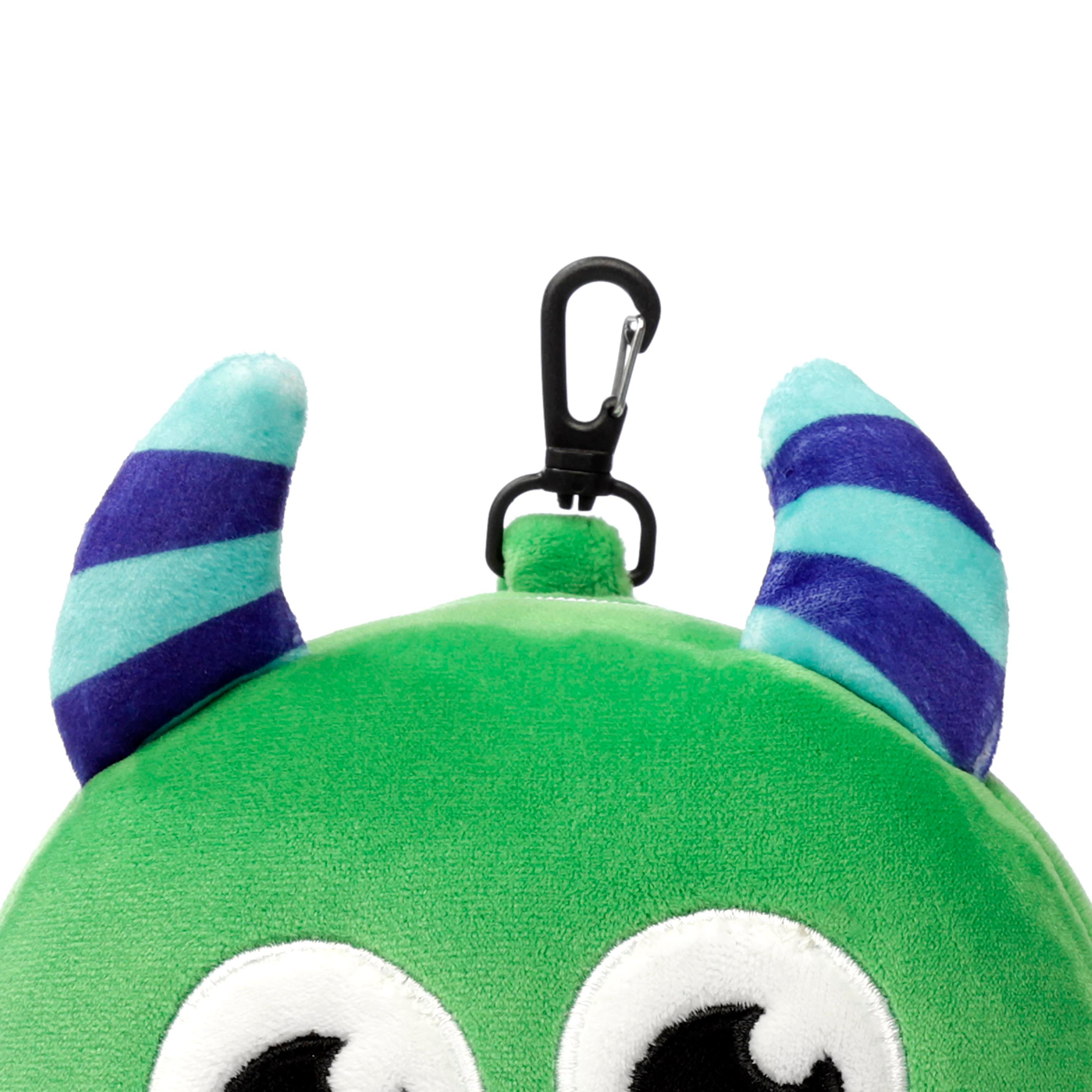 Relaxeazzz Seyahat Yastığı ve Göz Maskesi-Green Monstarz Monster Plush