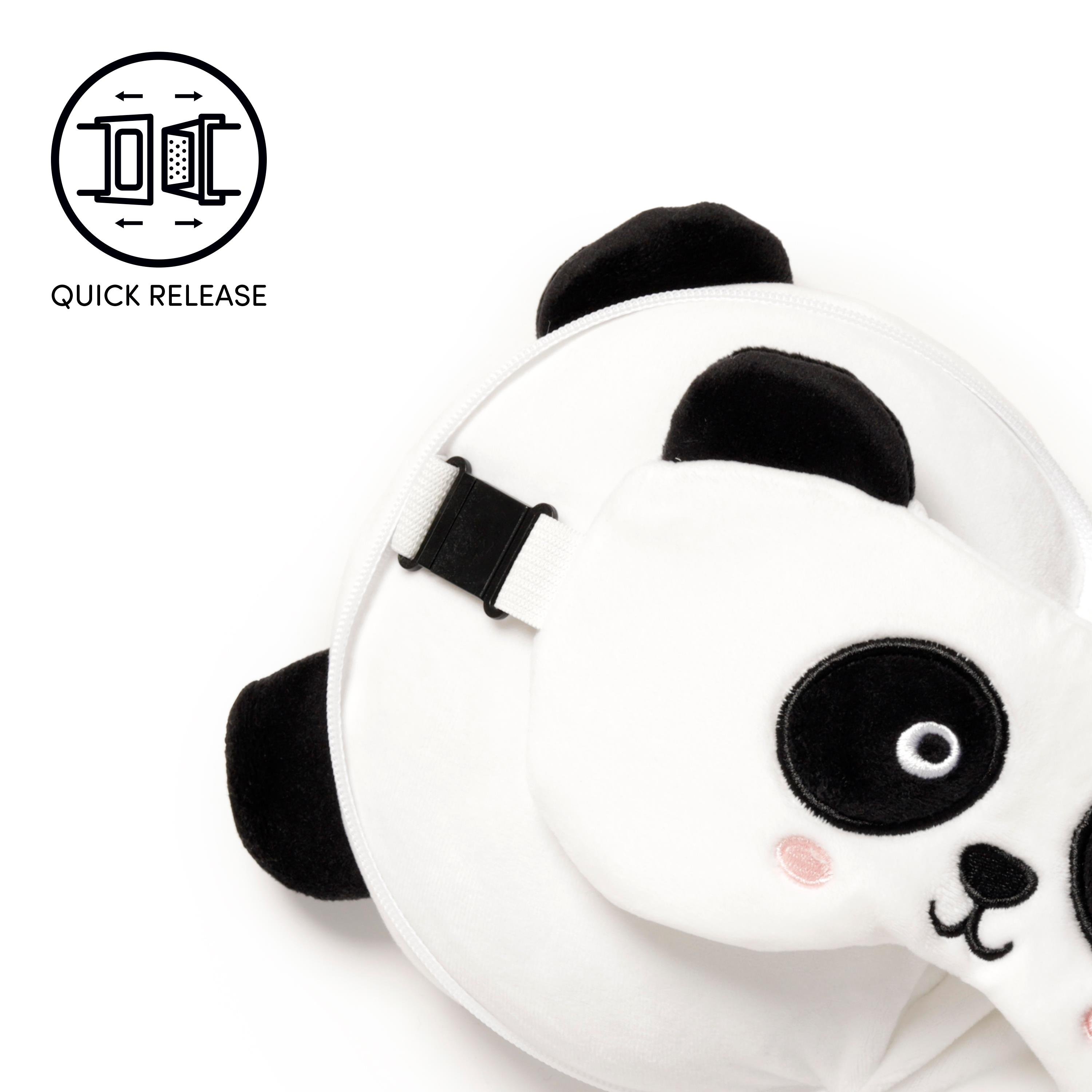 Relaxeazzz Seyahat Yastığı ve Göz Maskesi-Panda
