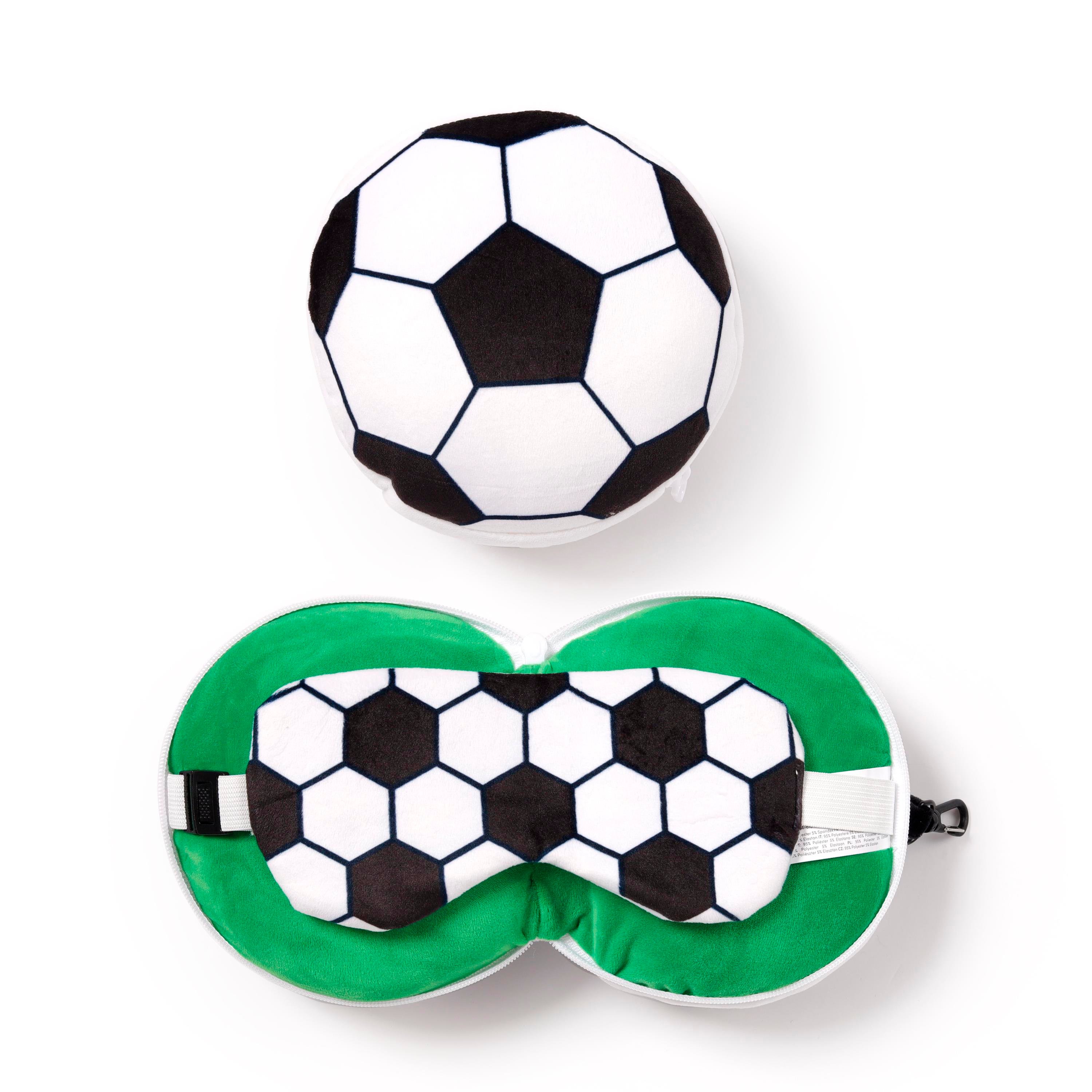 Relaxeazzz Seyahat Yastığı ve Göz Maskesi-Football