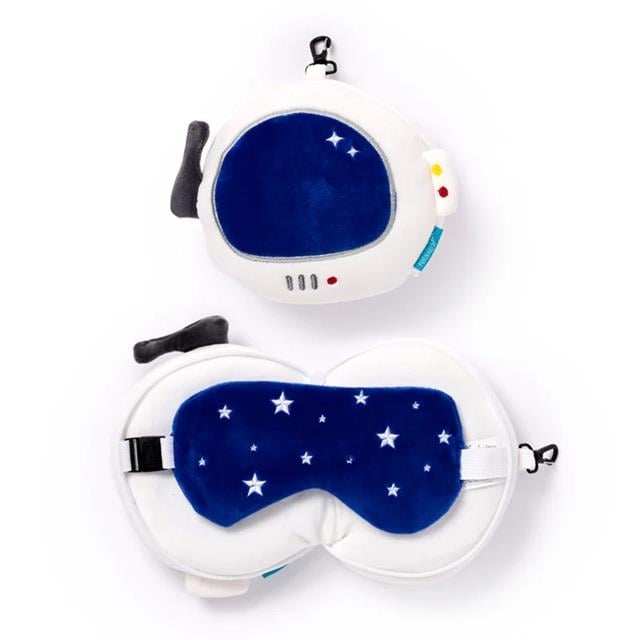 Relaxeazzz Seyahat Yastığı ve Göz Maskesi-Space Cadet