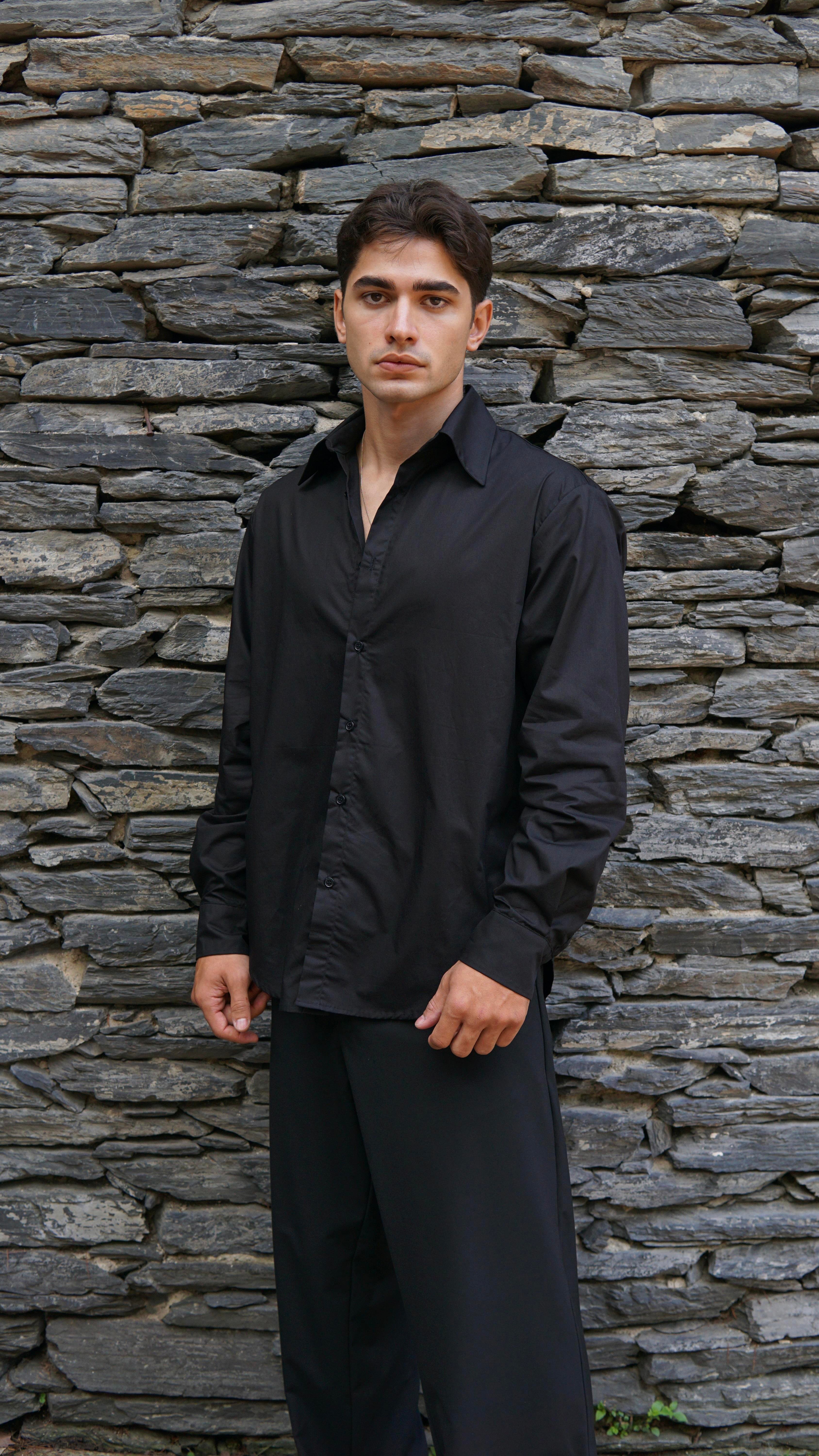 Heathcliff Siyah Gömlek