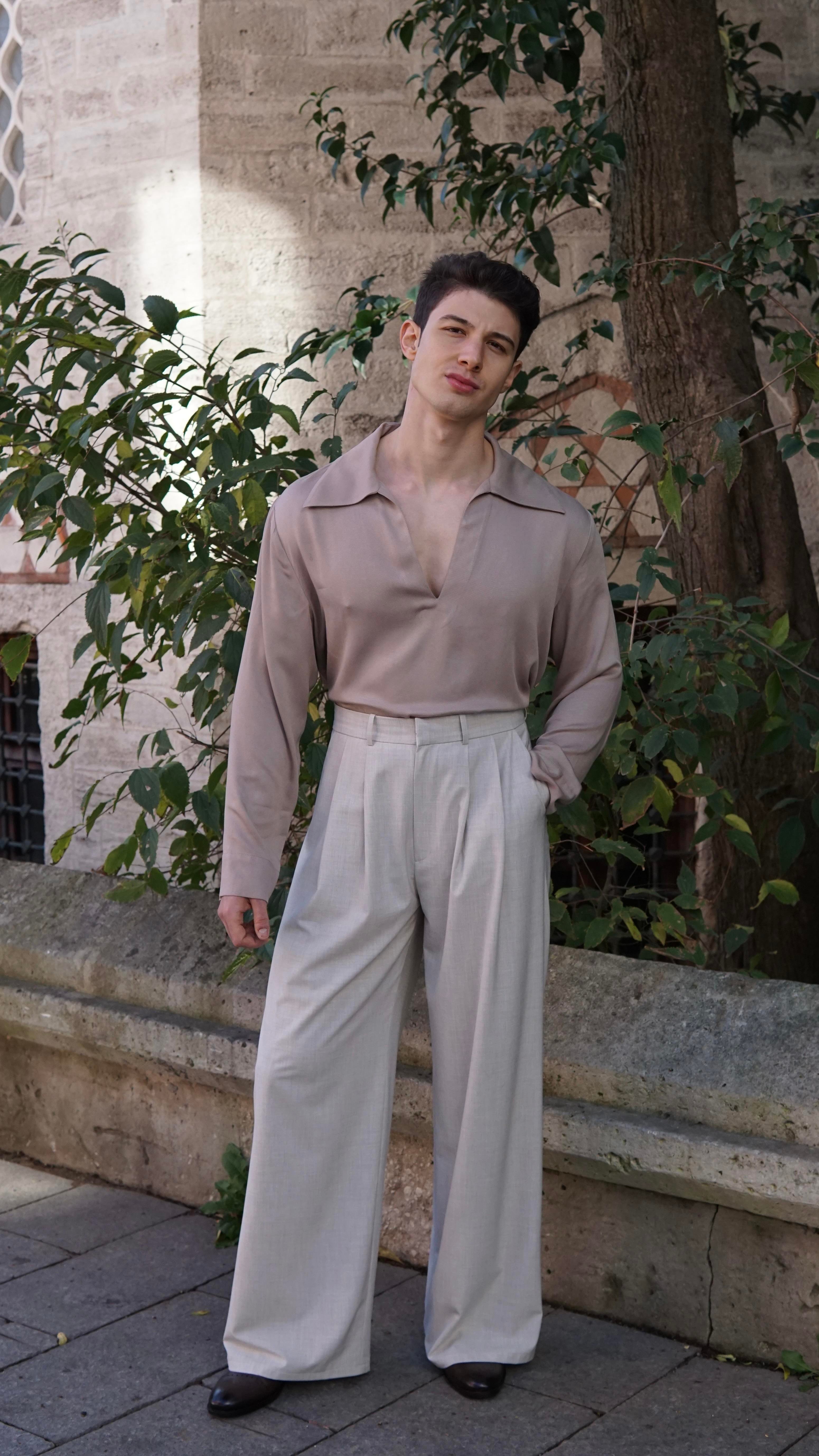 Mr. Fitzwilliam Darcy Ekru Pantolon