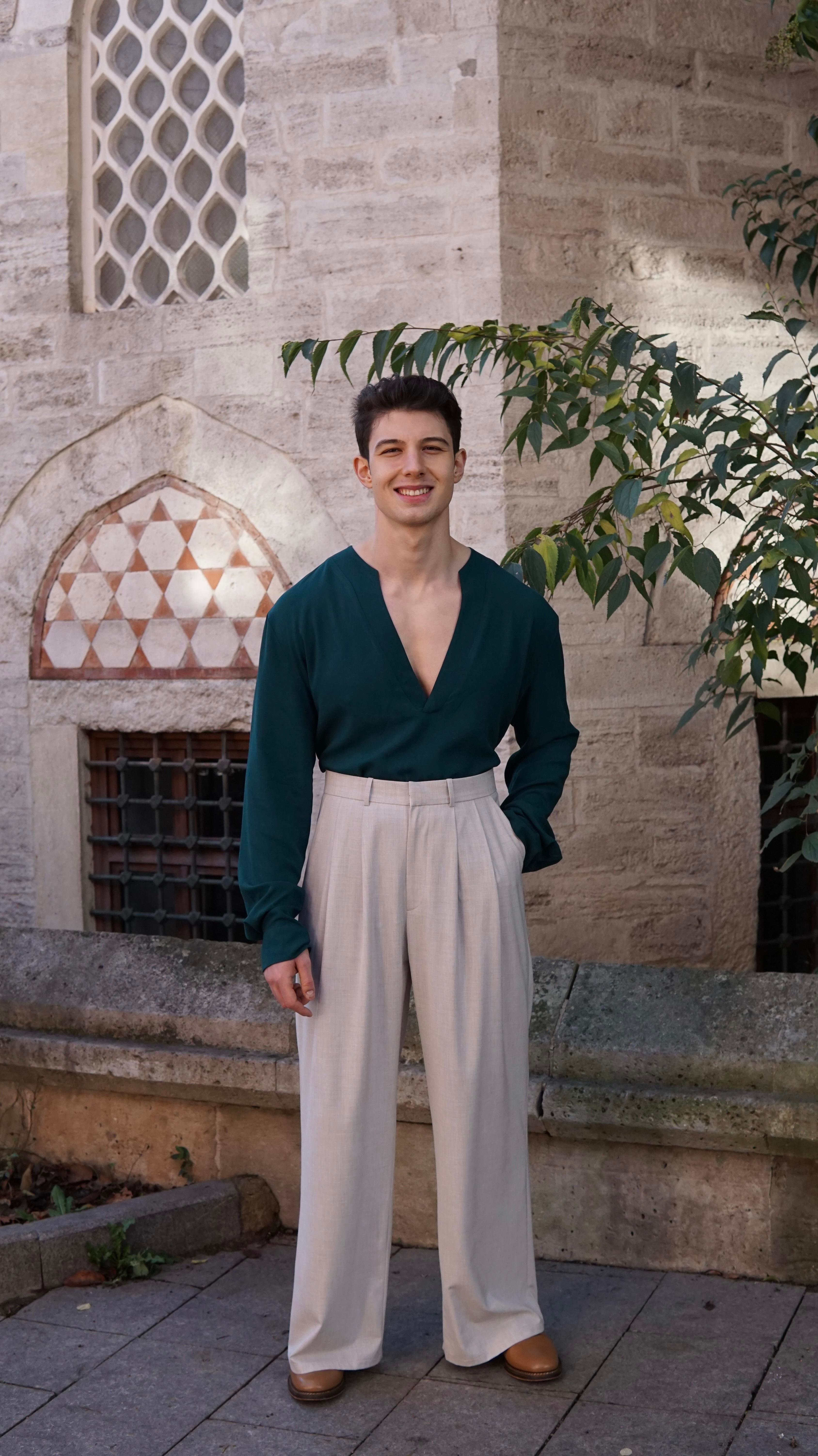 Mr. Fitzwilliam Darcy Ekru Pantolon