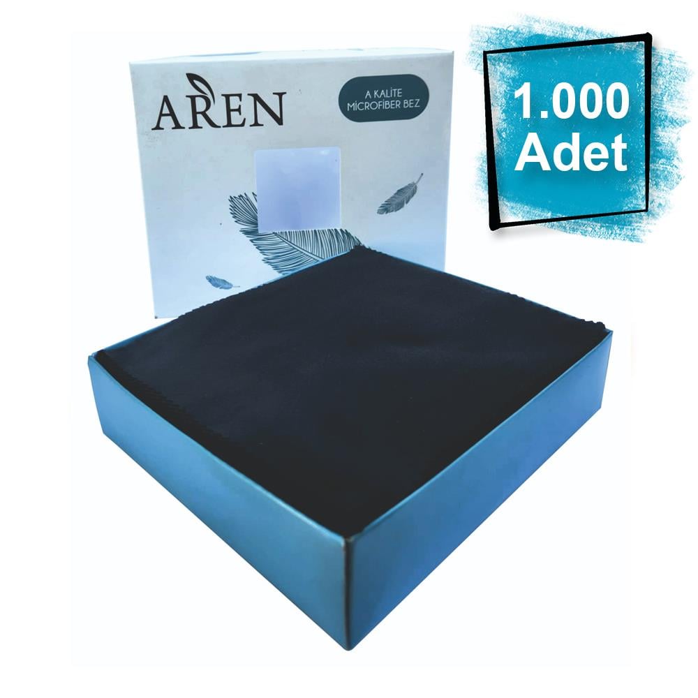 1000 Adet 220 gr Baskısız Mikrofiber Gözlük Temizleme Bezi %80 Polyester %20 Polyamid