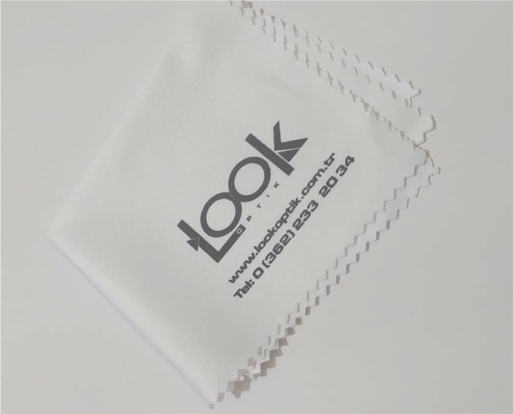 1000 Adet Dijital Köşe Baskılı Mikrofiber Gözlük Temizleme Bezi 1000 Adet 200 gr 15x18 cm %100 Polyester
