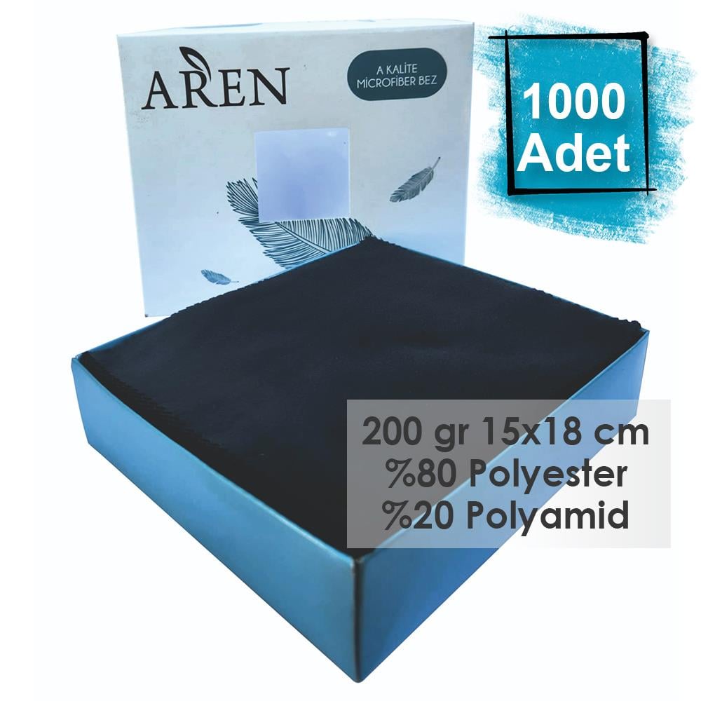 1000 Adet Sıcak Damga Baskılı Mikrofiber Gözlük Temizleme Bezi 200 gr %80 Polyester %20 Polyamid