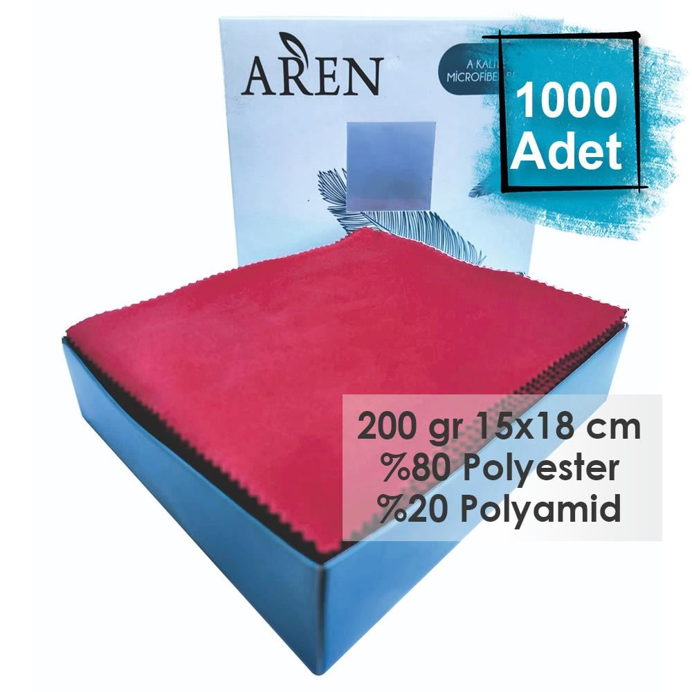 1000 Adet Sıcak Damga Baskılı Mikrofiber Gözlük Temizleme Bezi 200 gr %80 Polyester %20 Polyamid