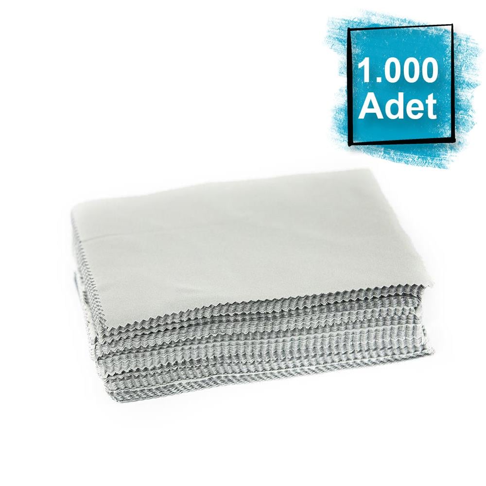 1000 Adet Sıcak Damga Baskılı Mikrofiber Gözlük Temizleme Bezi 200 gr %100 Polyester