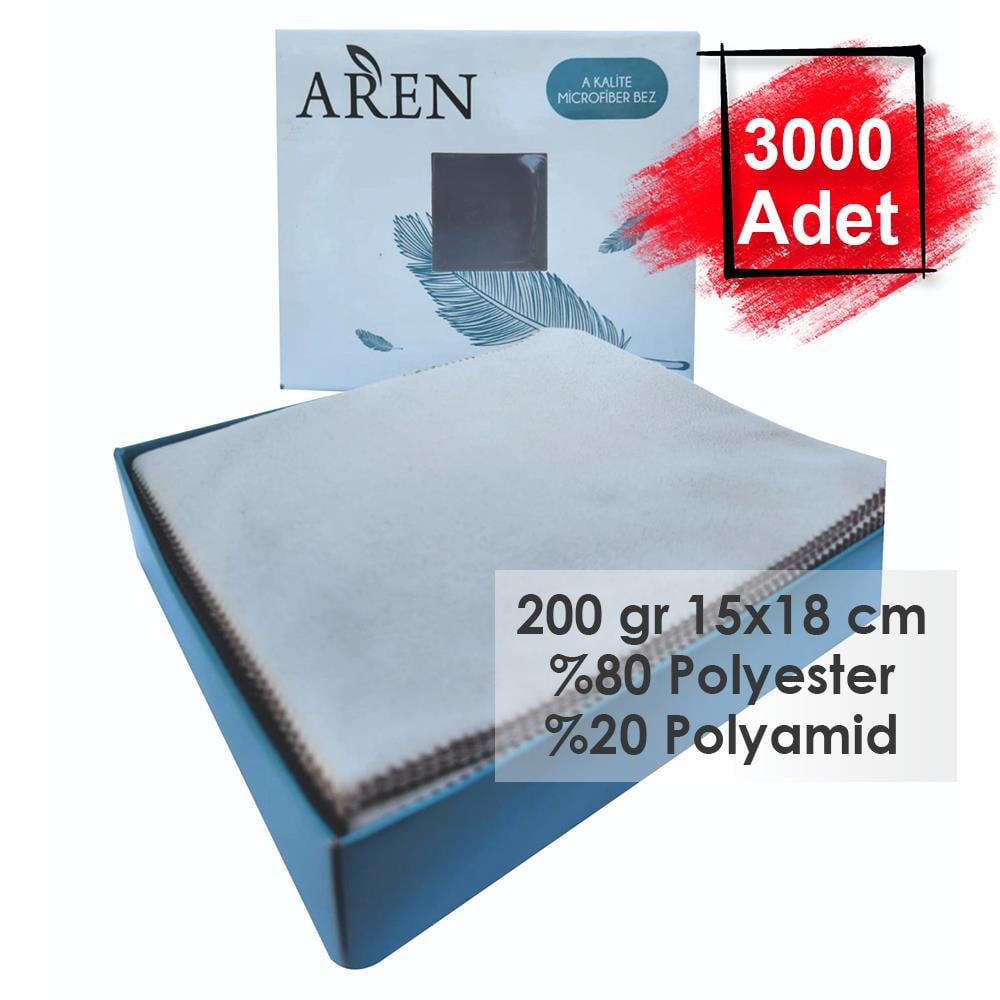 3000 Adet Sıcak Damga Baskılı Mikrofiber Gözlük Temizleme Bezi 200 gr %80 Polyester %20 Polyamid
