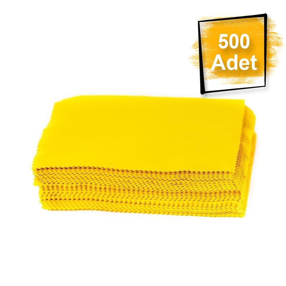 500 Adet Sıcak Damga Baskılı Mikrofiber Gözlük Temizleme Bezi 200 gr %100 Polyester