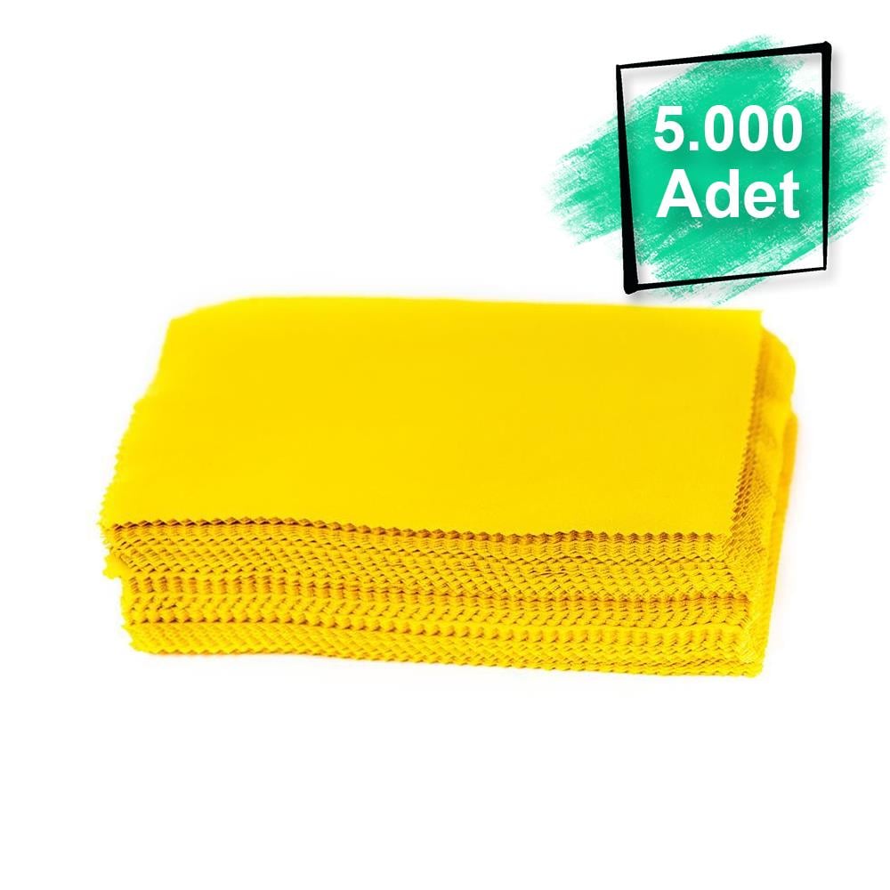 5000 Adet Sıcak Damga Baskılı Mikrofiber Gözlük Temizleme Bezi 200 gr %100 Polyester