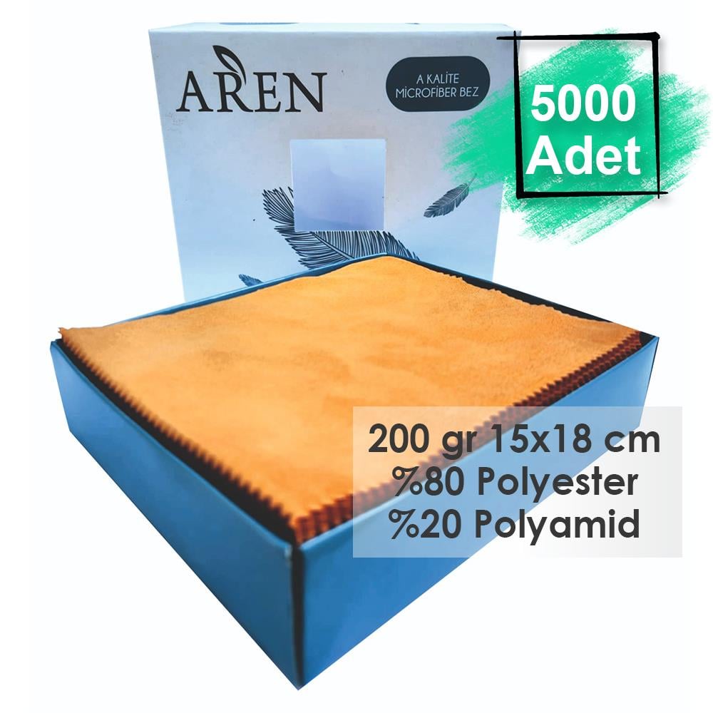 Baskısız 5000 Adet 200 gr %80 Polyester %20 Polyamid, 15x18 cm Mikrofiber Gözlük Temizleme Bezi