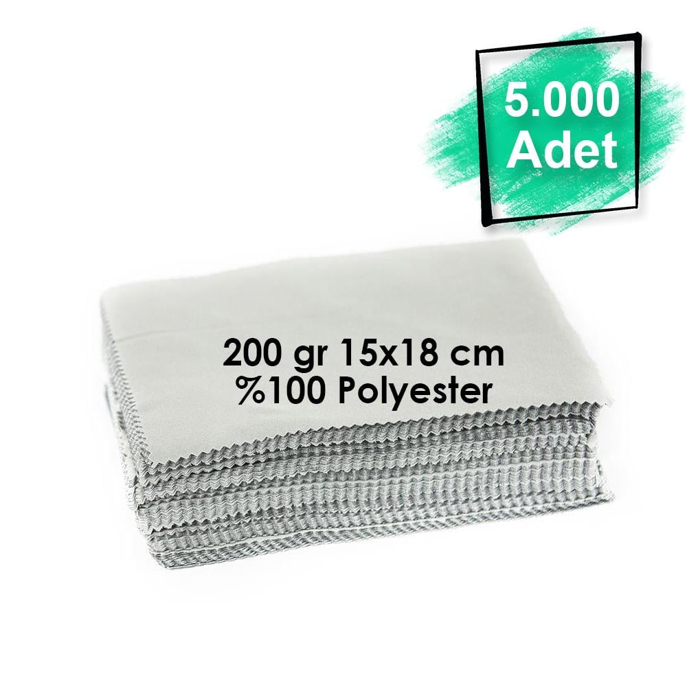 Baskısız Mikrofiber Gözlük Temizleme Bezi 5000 Adet 200 gr 15x18 cm %100 Polyester