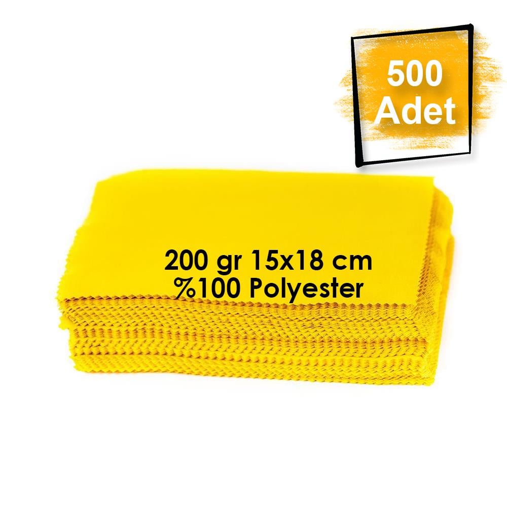 Baskısız Mikrofiber Gözlük Temizleme Bezi 500 Adet 200 gr 15x18 cm %100 Polyester
