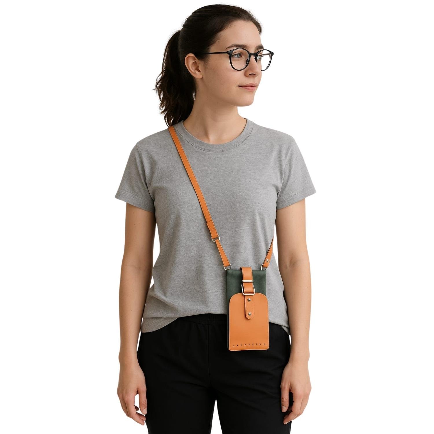 Deri Askılı Şık Spor Model Gözlük Çantası Kılıfı - Markanıza ve Logonuza Özel