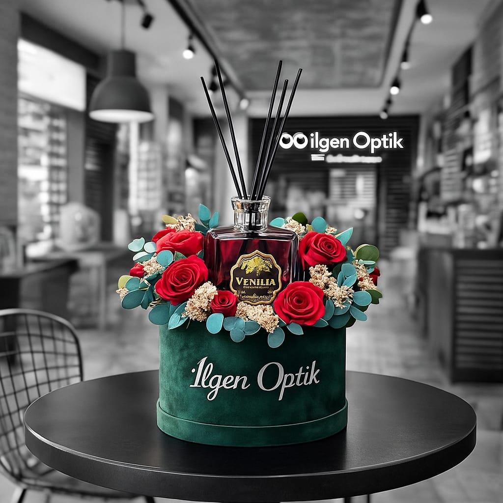 Dondurulmuş Solmayan Gül Tanzim Çiçek Bambu Çubuklu Oda Kokusu - 500 ml