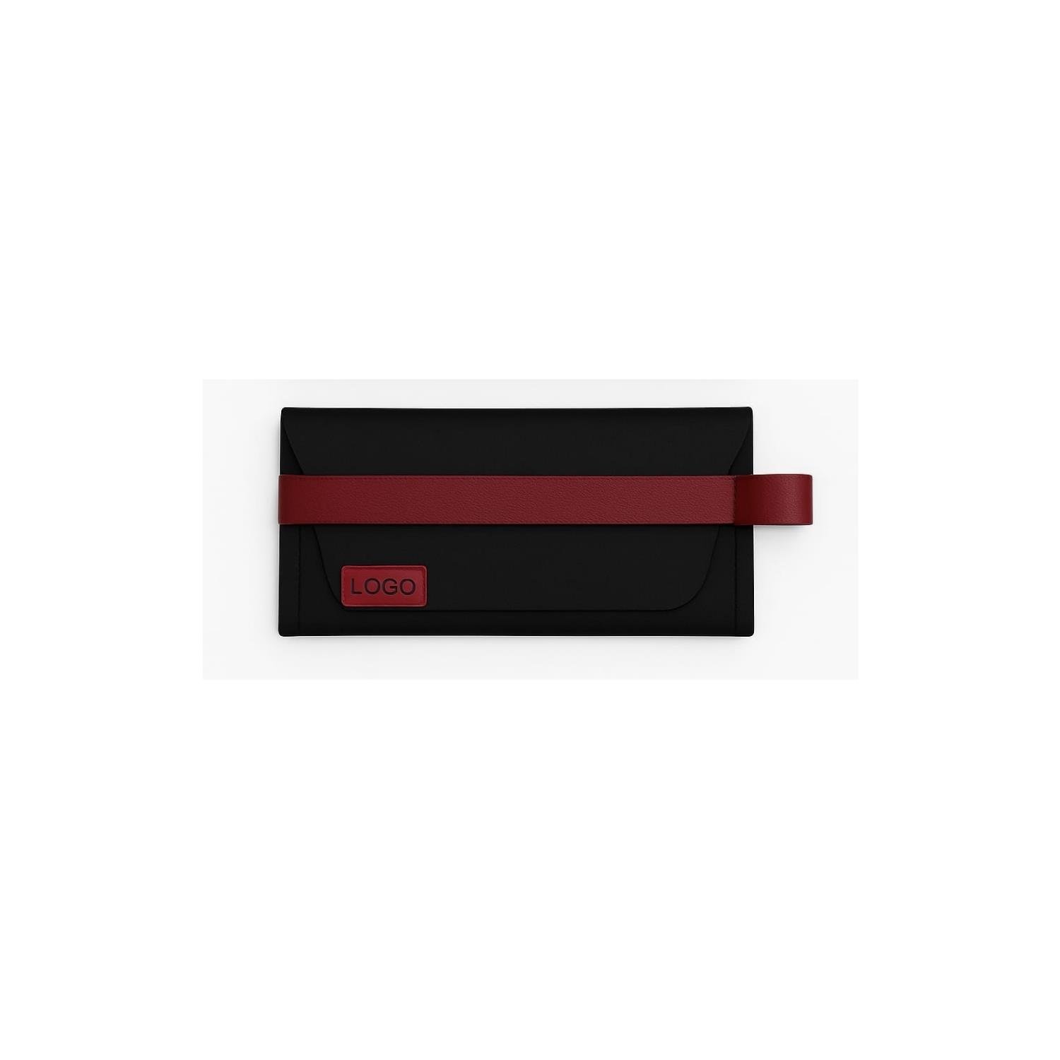 El Portföyü Çanta Siyah ve Kırmızı Renk - Markanıza ve Logonuza Özel Tasarım