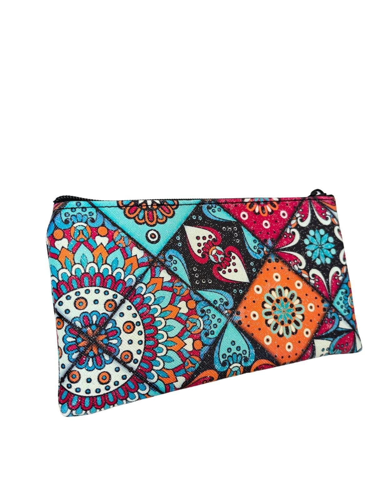 ETHNIC DESIGN ÇOK AMAÇLI ÇANTA, GÖZLÜK ÇANTASI, MAKYAJ ÇANTASI VE CÜZDAN ÇANTA