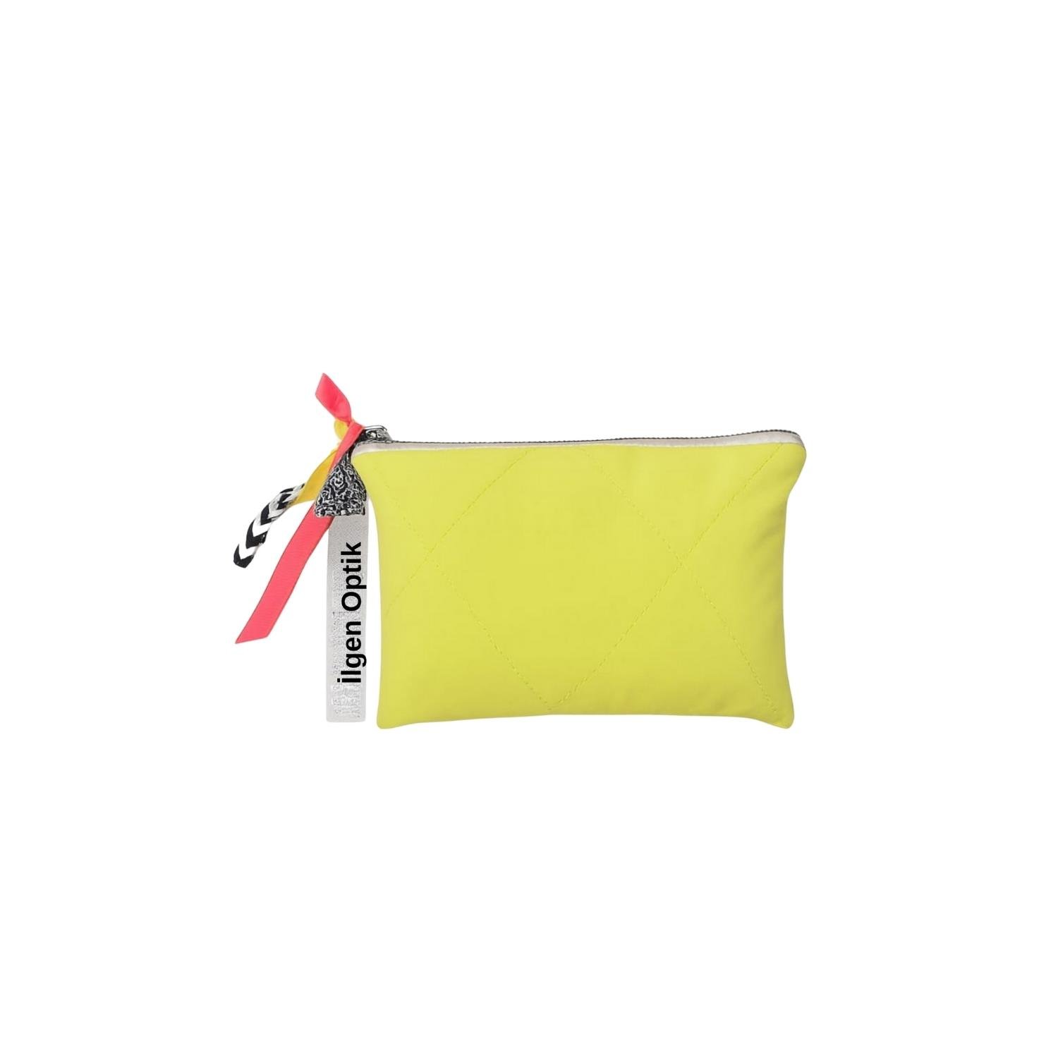 Fosforic Set, Sarı ve Silver Fermuarlı 2'li Gözlük Çantası