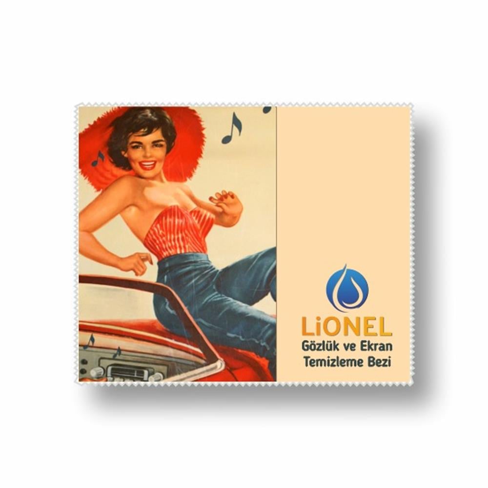 Lionel Desenli Gözlük Ve Ekran Temizleme Seti