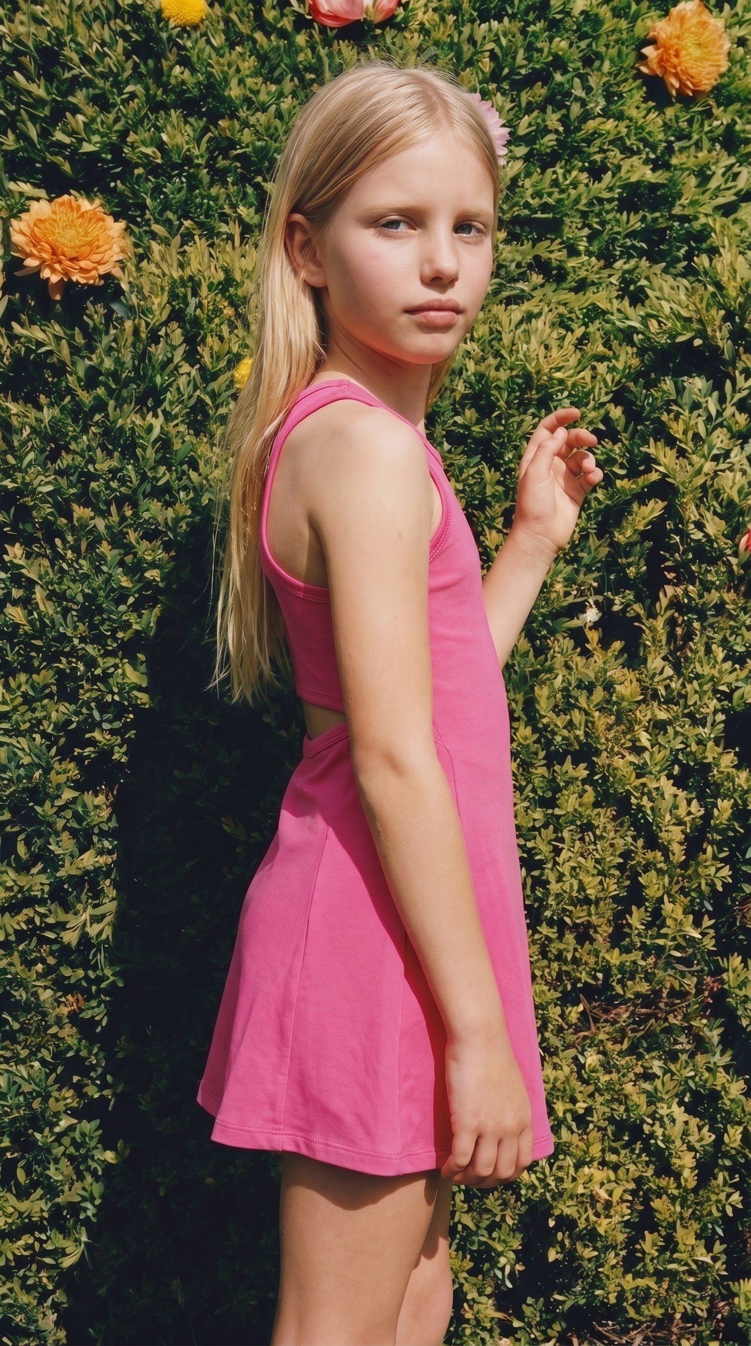 ED 202301 Sonia Spor Elbise Kız Çocuk Barbie Pembe
