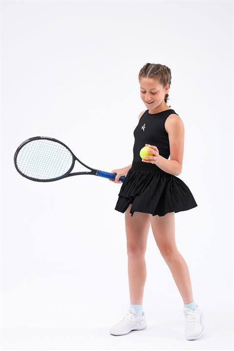 ED 2303-10 ADA Spor Etek Şortlu - KIRMIZI - Genç ve Kız Çocuk ( Tenis , Golf , Pickleball , Dans)