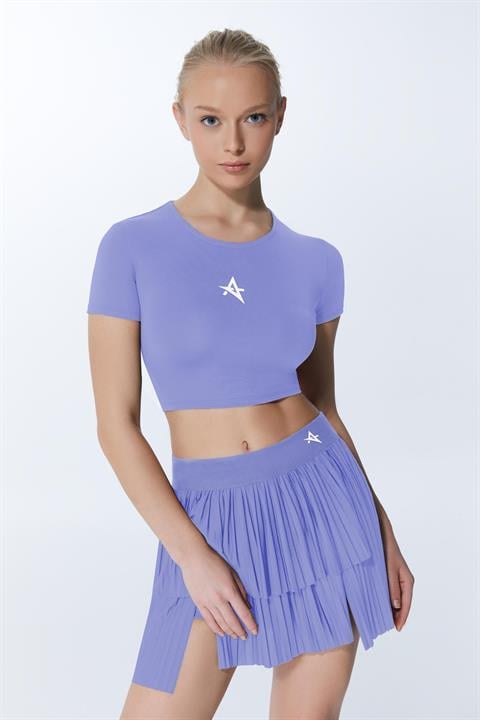 ED 2303-13 Ada Dry-Touch Kadın Tenis Etek Şortlu - Neon Pembe (Tenis, Golf, Pickleball, Dans) 