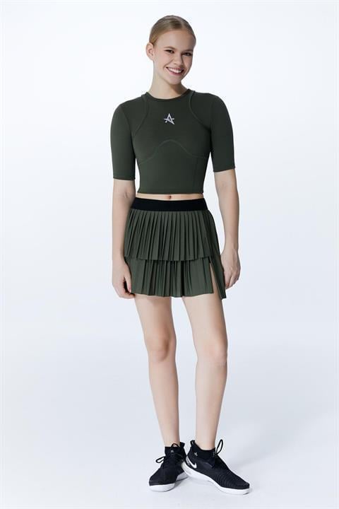 ED 2303-19 Ada Dry-Touch Kadın Tenis Etek Şortlu Lila Mor (Tenis, Golf, Pickleball, Dans)