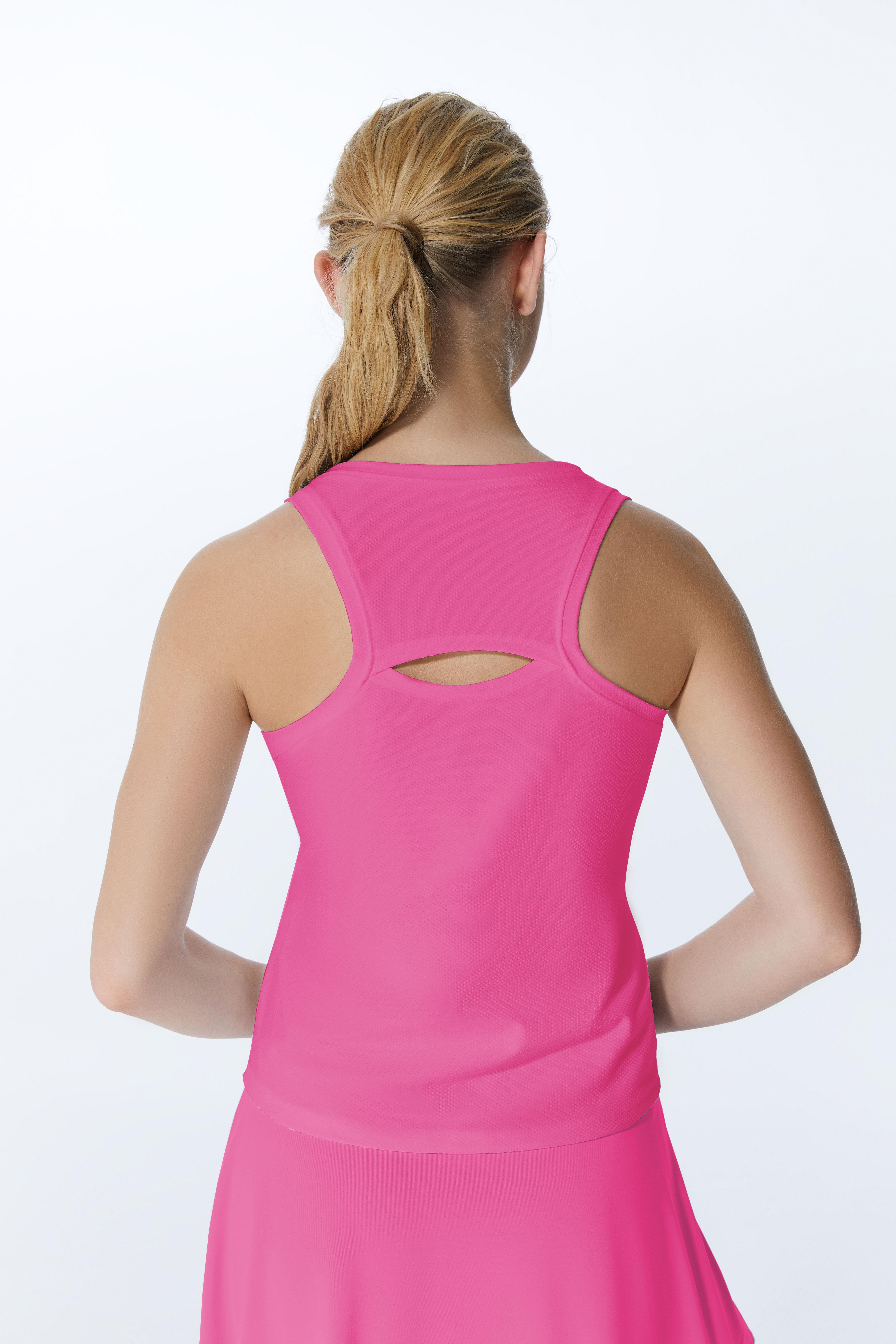 ED 2313-03 Helen Dry-touch Sporcu Kadın Üst Barbie Pembe , Tenis , Koşu , Pilates , Yoga , Fitness