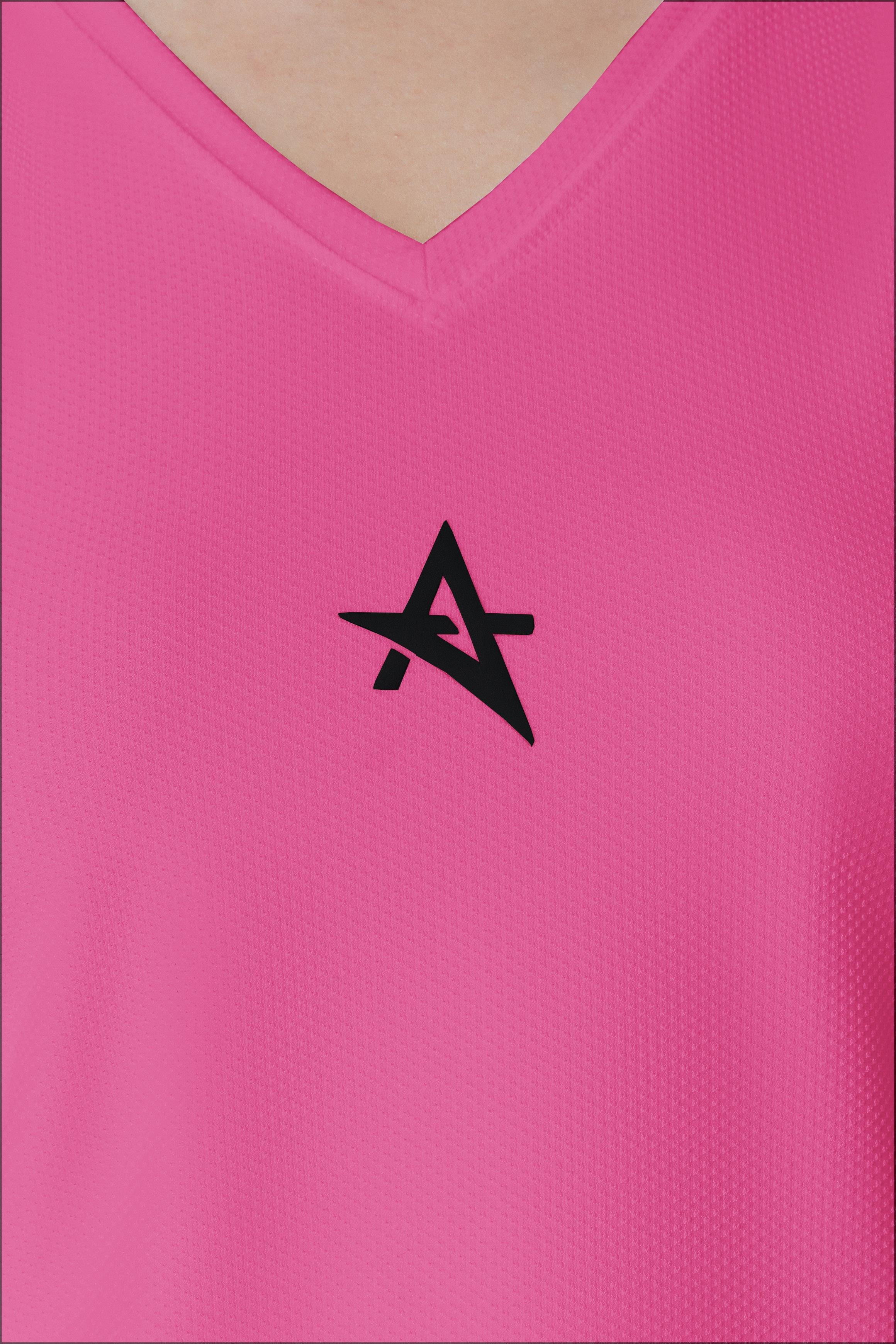 ED 2313-03 Helen Dry-touch Sporcu Kadın Üst Barbie Pembe , Tenis , Koşu , Pilates , Yoga , Fitness