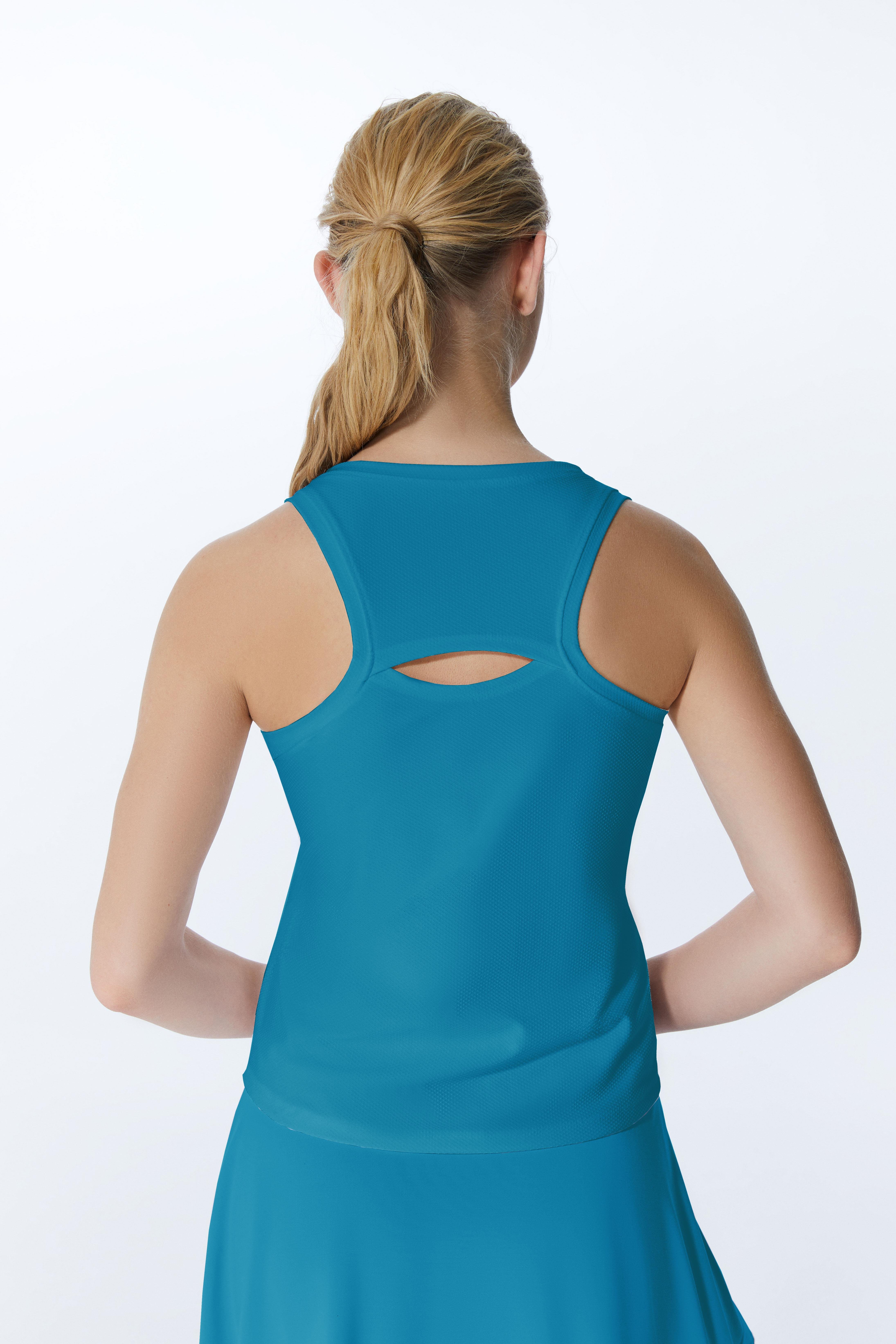 ED 2313-09 Helen Dry-Touch Sporcu Kadın Üst PETROL , Tenis , Koşu , Pilates , Yoga , Fitness