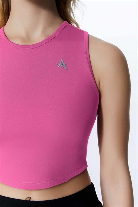 ED 2343-01 Barty Dry-touch Crop Kolsuz Kadın Üstü Kırmızı