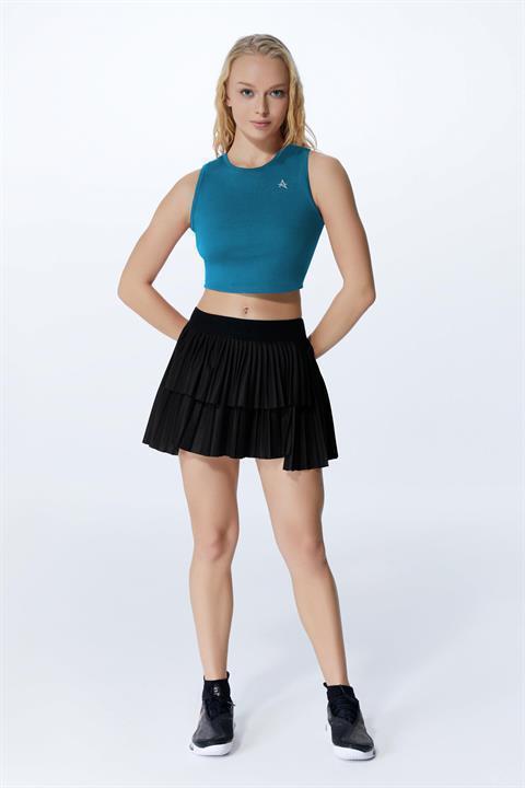 ED 2343-01 Barty Dry-touch Crop Kolsuz Kadın Üstü Kırmızı
