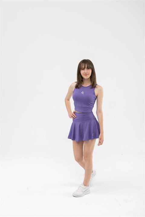 ED 2343-01 Barty Dry-touch Crop Kolsuz Kadın Üstü Kırmızı