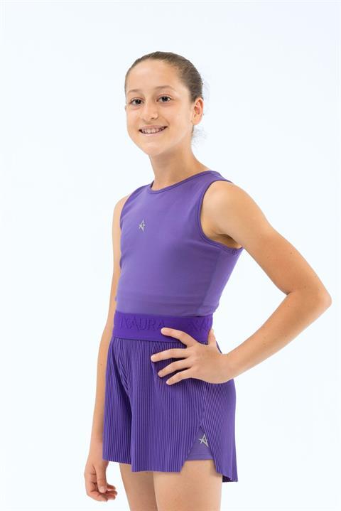 ED2343-11 Barty - Dry-Touch Canottiera da Allenamento Senza Maniche per Bambina - Bianco