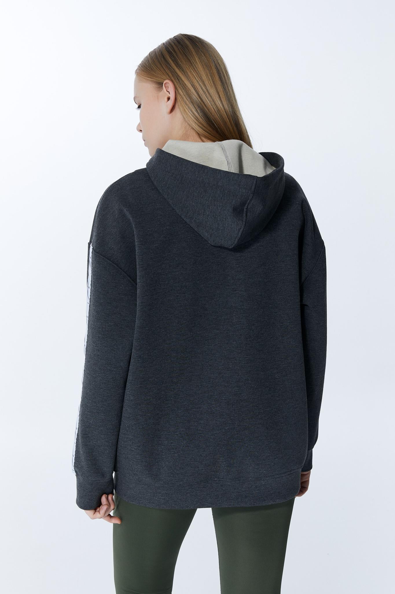ED 2344-03 Relax Oversize Ceket Anrasit Gri