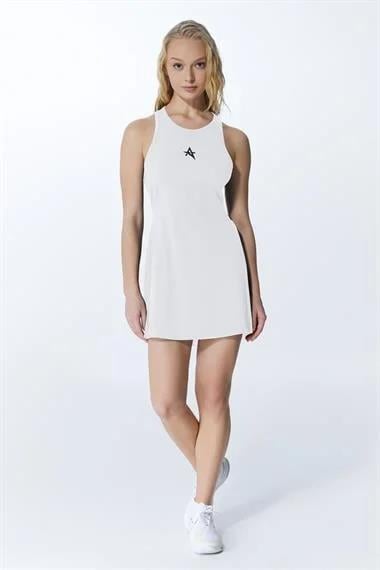 ED 2364-06 Osaka Spor Elbise Beyaz (Tenis, Golf, Dans, Pickleball)