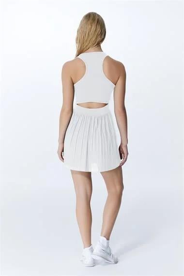 ED 2364-06 Osaka Spor Elbise Beyaz (Tenis, Golf, Dans, Pickleball)