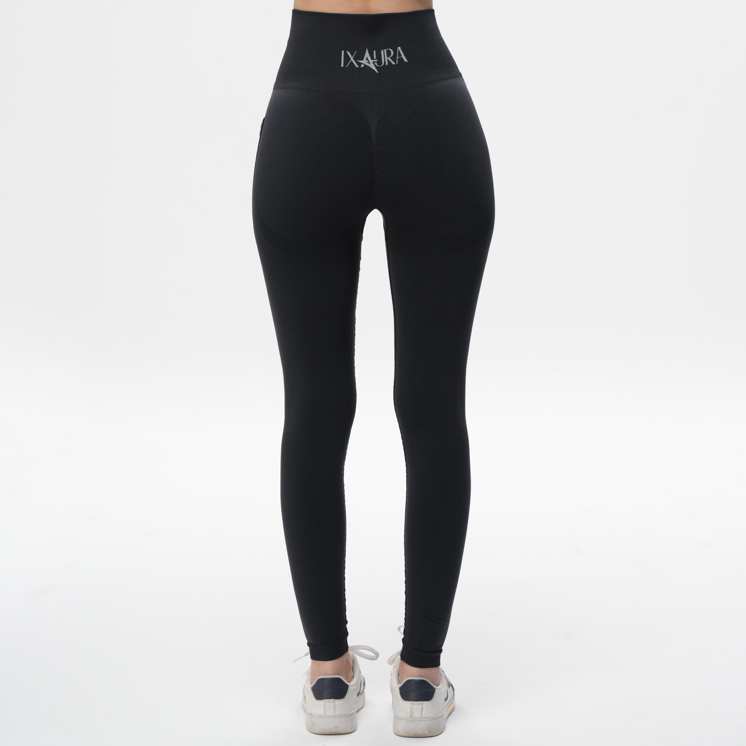 ED 2424-01 Iconic Scrunch Dry-Touch Uzun Tayt Siyah