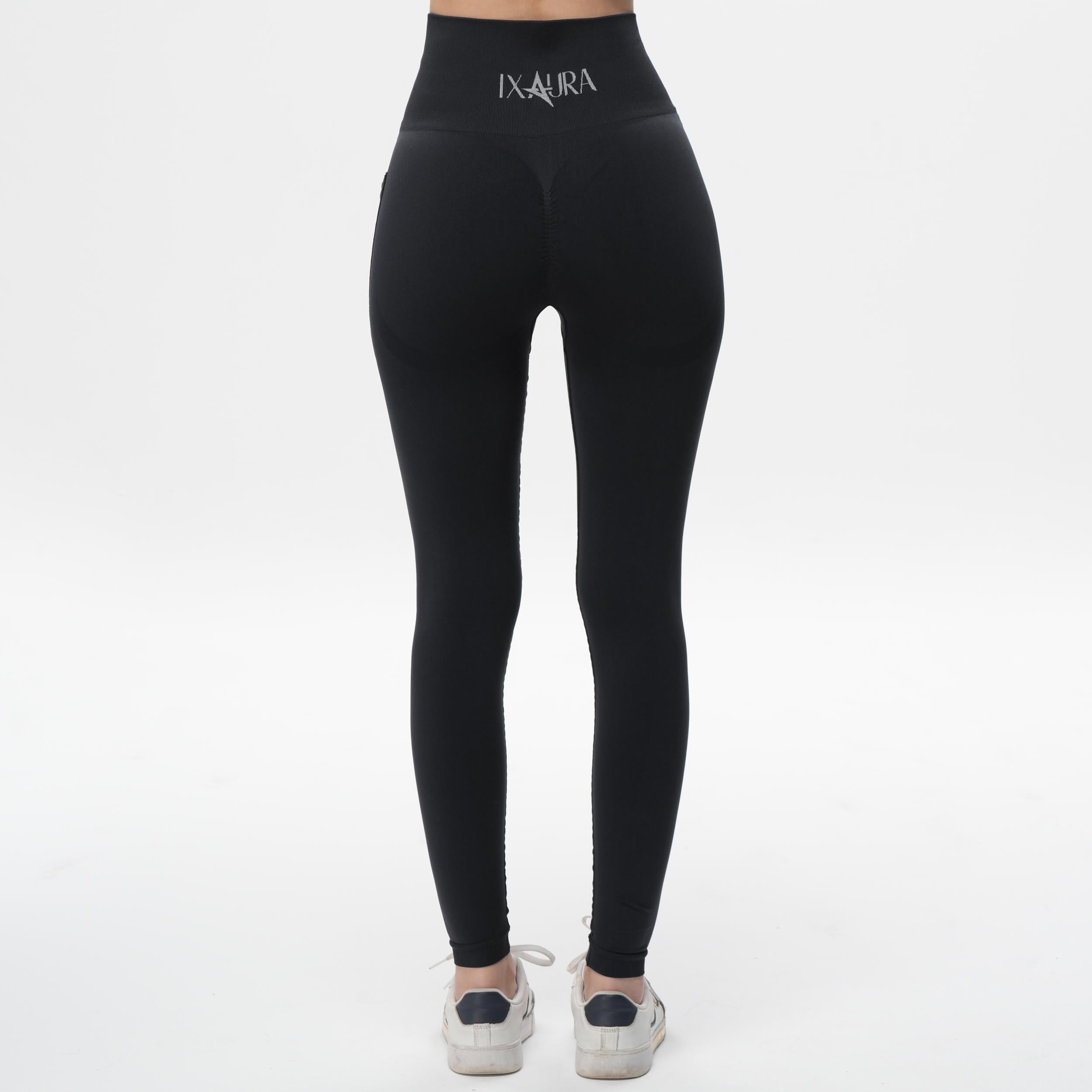 ED 2424-01 Iconic Scrunch Dry-Touch Uzun Tayt Siyah