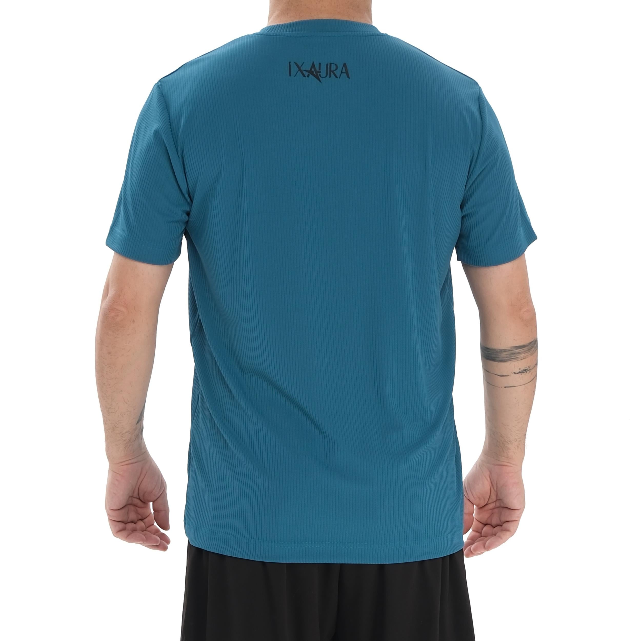 ED 2426 Veon Likralı Raporlu Erkek T-shirt Petrol