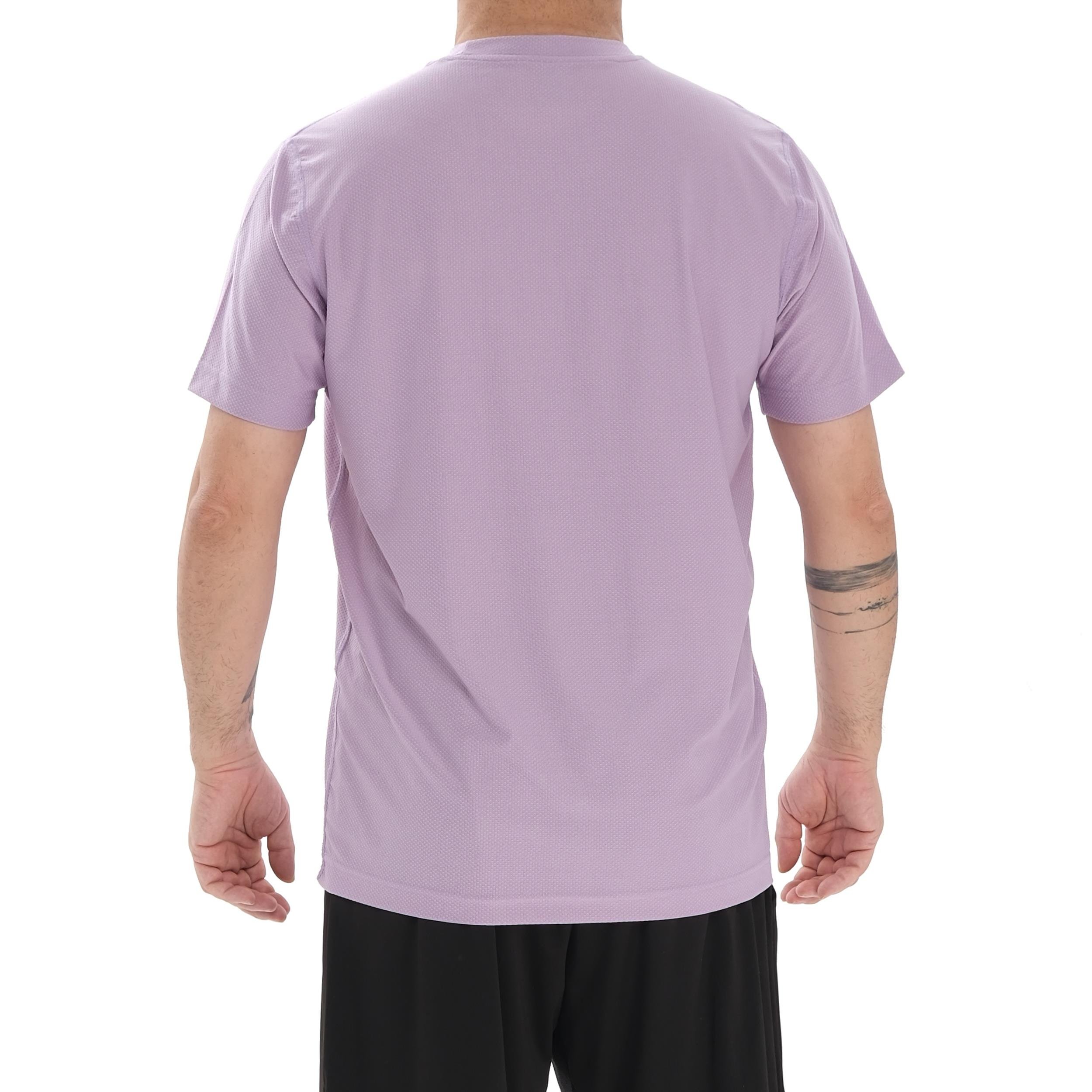 ED 2438-02 Justin Likralı Petek Erkek T-shirt Lila