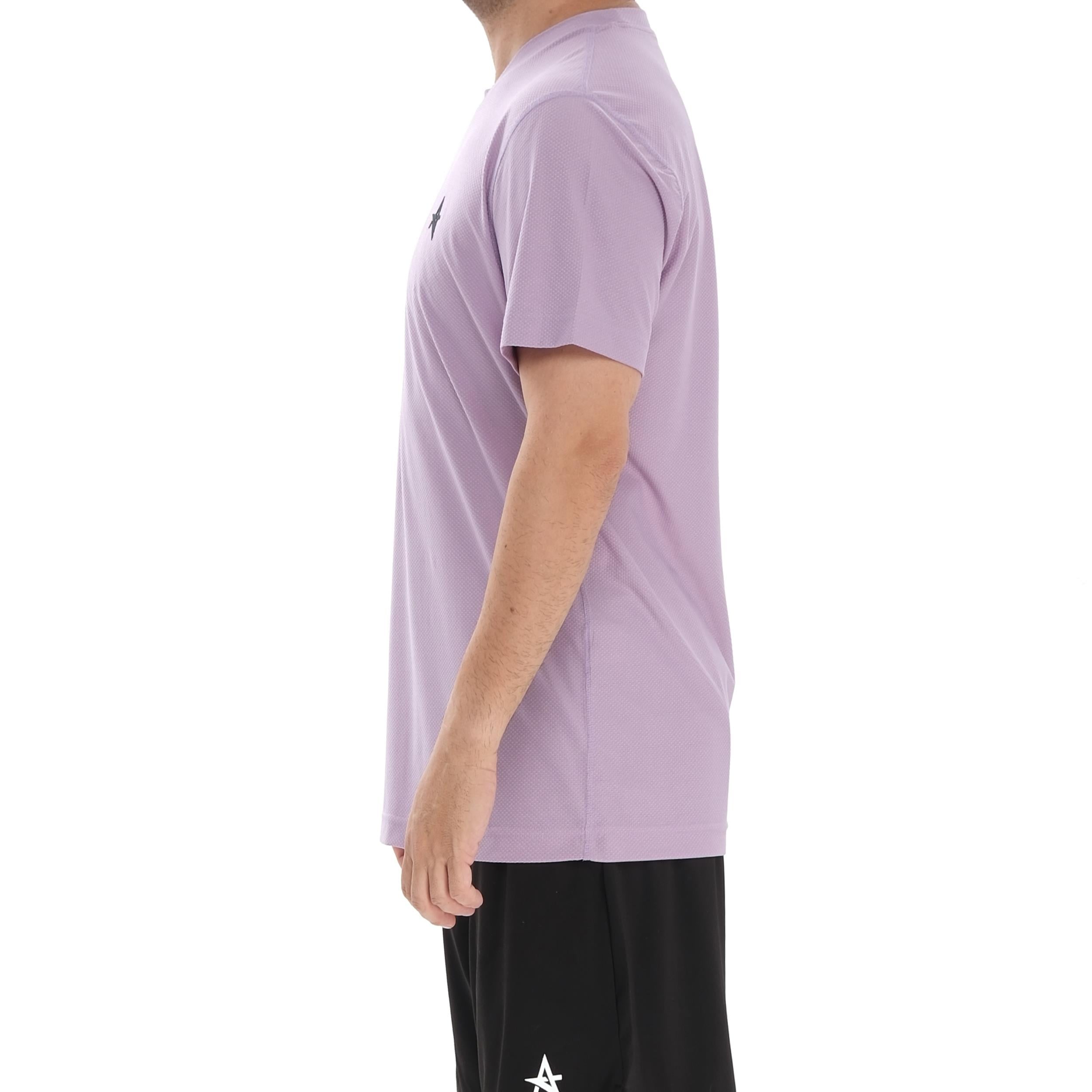 ED 2438-02 Justin Likralı Petek Erkek T-shirt Lila