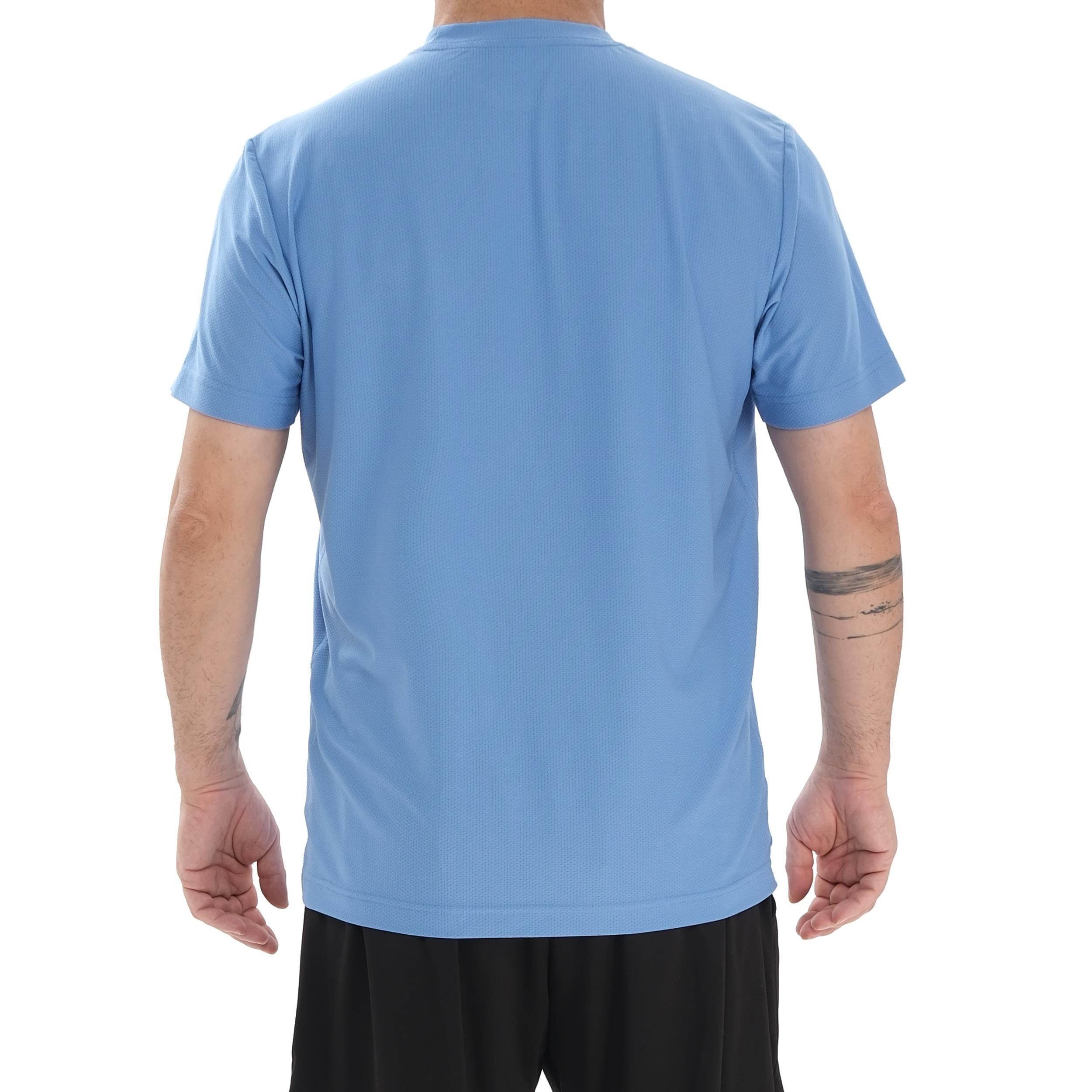 ED 2438-03 Justin Likralı Petek Erkek T-shirt Mavi