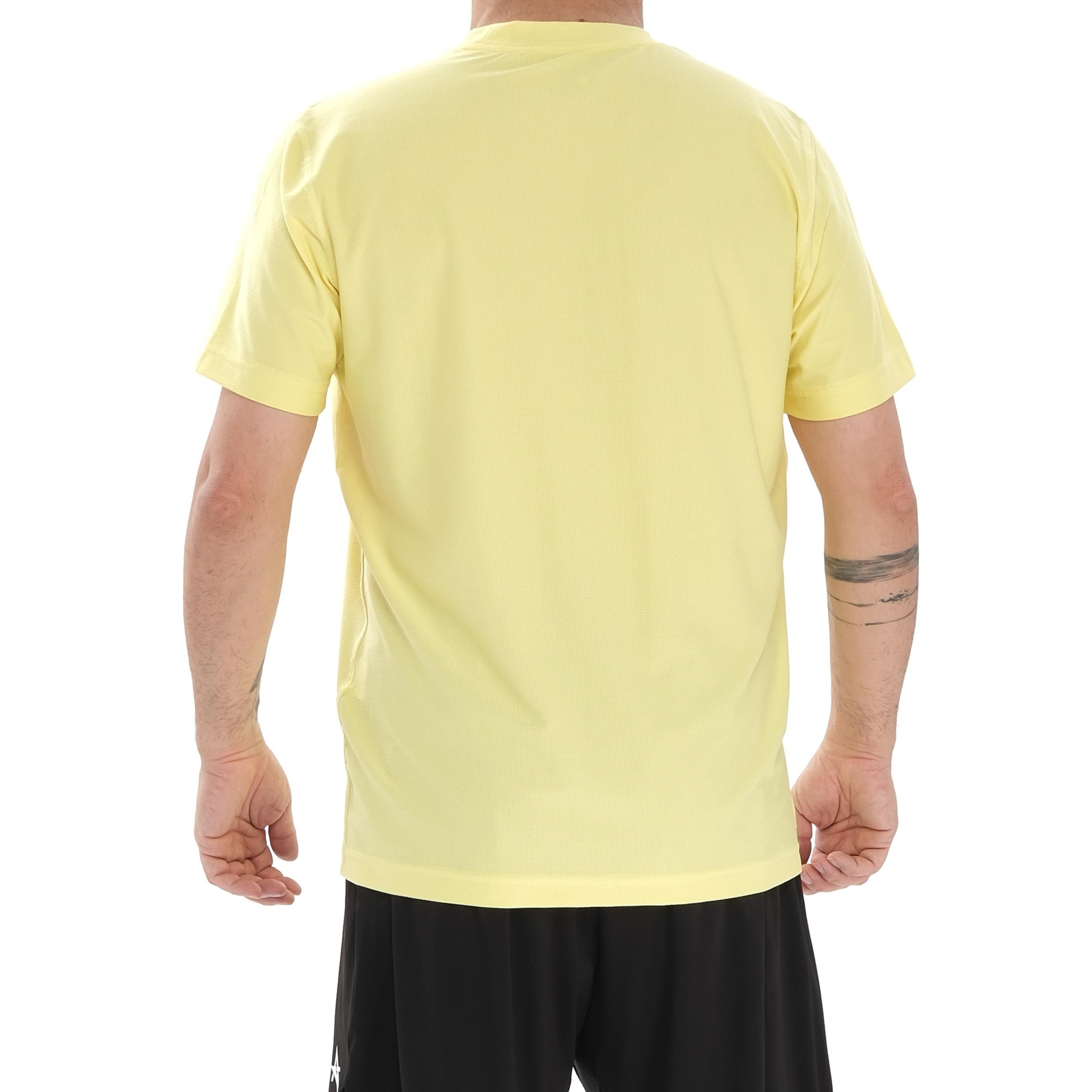 ED 2438-04 Justin Likralı Petek Erkek T-shirt Sarı